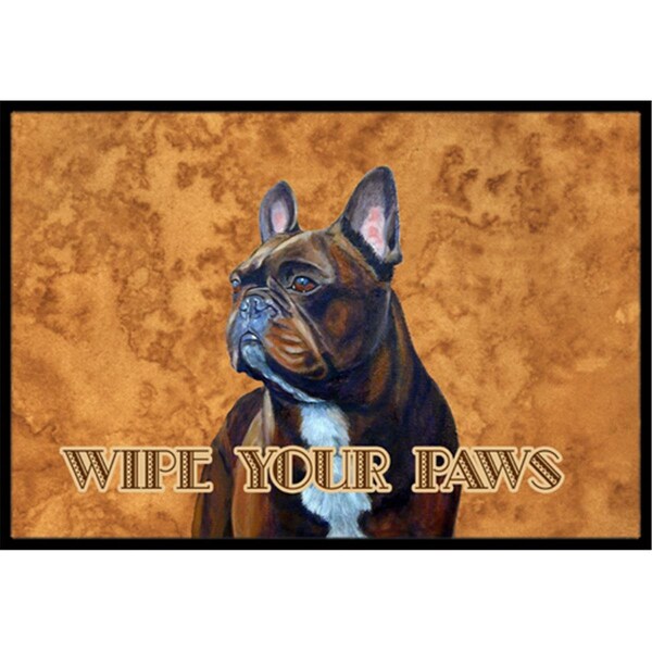 Carolines Treasures 24 X 36 In. French Bulldog Wipe Your Paws Indoor Or Outdoor Mat CA74590 - main